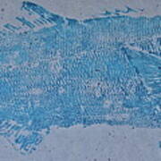 Bluefish - Chopper- Aligator Blue - Art Print