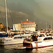 Boats Catalina Island California Art Print