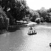 Boats In Central Park's Turtle Pond Art Print