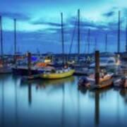 Boats In The Bay Art Print