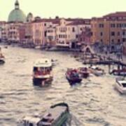 Boats Of Venice Art Print