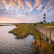 Bodie Island Lighthouse Outer Banks North Carolina Obx Nc Art Print