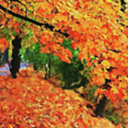 Boston, Massachusetts - Autumn Colors 01 Art Print