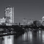 Boston Night Skyline V Art Print