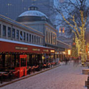 Boston Quincy Market And Faneuil Hall Art Print