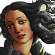 Botticelli American Venus Black Lives Matter Art Print