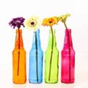Bottles Of Spring Colors Art Print