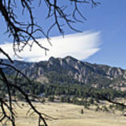Boulder Front Range Green Mountain And Flatirons Art Print