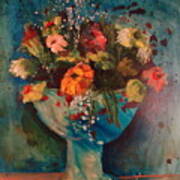 Bouquet In Bowl Art Print