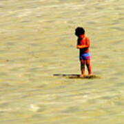 Boy On The Beach Art Print