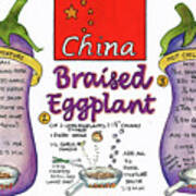 Braised Eggplant Art Print