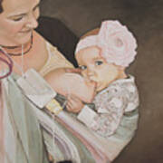 Breastfeeding With An Sns Art Print