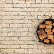 Bricks In The Wall - Abstract Art Print