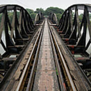 Bridge On The River Kwai In Thailand Art Print