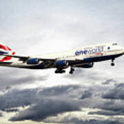 British Airways 747 G-civi Art Print