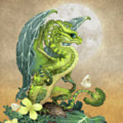 Broccoli Dragon Art Print