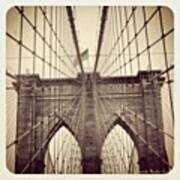 Brooklyn Bridge From My Point Of View! Art Print