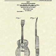 Buck Owens Guitar 1972 Patent Art Art Print