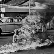 Buddhist Monk Thich Quang Duc, Protest Art Print