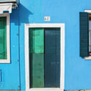 Burano Italy Multi Color House Art Print