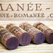 Burgundy Wine Corks Art Print