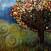 Button Tree 0003 Art Print