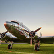 C-47 At Dusk Art Print