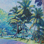 Cabana Beach Art Print