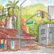 Cabo Cantina, Sunset Blvd And Sweetzer Ave., West Hollywood, California Art Print