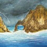 Cabo Storm Art Print
