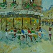 Cafe De Flore Paris Art Print