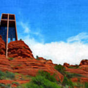 Chapel Of The Holy Cross - Sedona Arizona Art Print