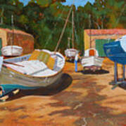 Cala Figuera Boatyard - I Art Print