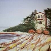 California Coast Dreamhouse Art Print