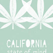California State Of Mind- Art By Linda Woods Art Print