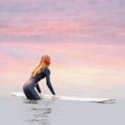 California Surfer Girl Ii Art Print