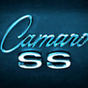 Camaro S S Emblem Art Print