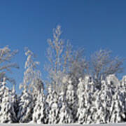 Canadian Winter Panorama Foster Quebec Art Print