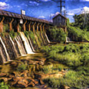 Canal Dam Art Print