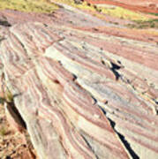 Candy Striped Sandstone In Valley Of Fire Art Print