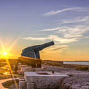 Cannons At Fort Clinch Sunset 3 Art Print