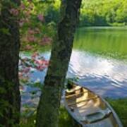 Canoe On Pond, Catskills Art Print