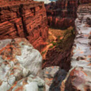 Canyon Lands Quartz Falls Overlook Art Print