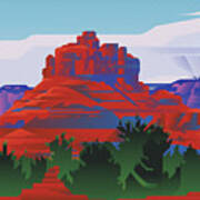 Canyonlands Bell Rock Sedona Art Print