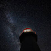 Cape Gaspe Light And Milky Way 1 Art Print