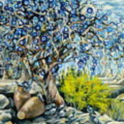 Cappadocia Nazar Tree Art Print