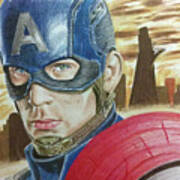 Captain America Art Print