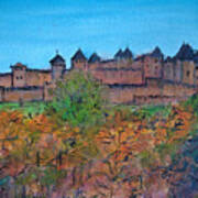 Carcassonne In Autumn Art Print