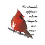 Cardinals And Angels Art Print