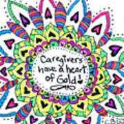 Caregiver Flower Art Print